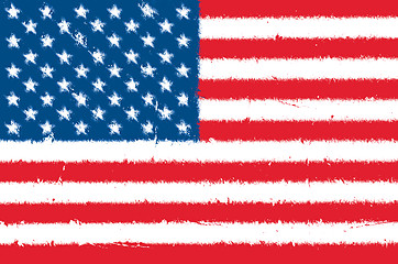 Image showing USA flag grunge 