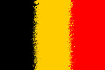 Image showing Belgium flag grunge 