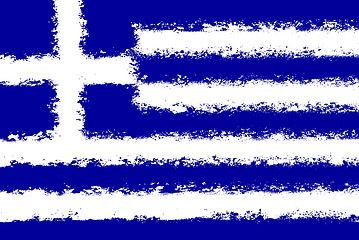 Image showing Greece flag grunge 