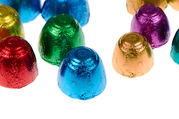 Image showing Colorful chocolates