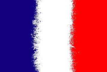 Image showing France flag grunge 