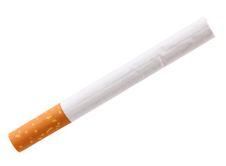 Image showing Single cigarette with filter