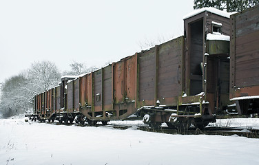 Image showing old railcars in Germany