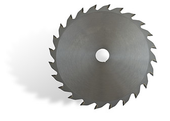 Image showing Circular saw on white background with drop shadow