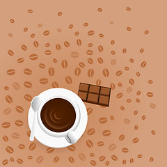 Image showing Coffee with Chocolate