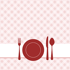 Image showing Brunch invitation with pattern background