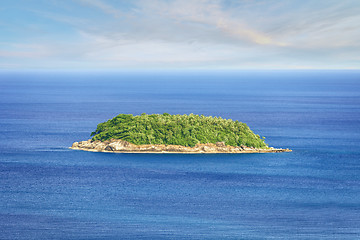 Image showing Tropical island in the ocean. Thailand, Phuket, Rawai.