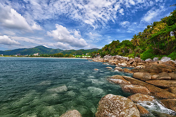 Image showing Tropical landscape - Karon beach, Thailand, Phuket