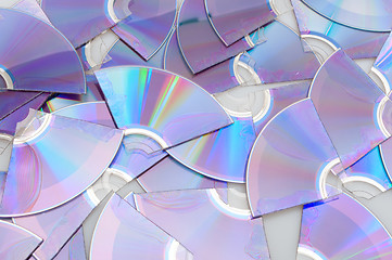 Image showing Broken CDs