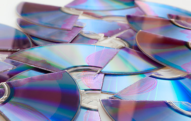 Image showing Broken CDs