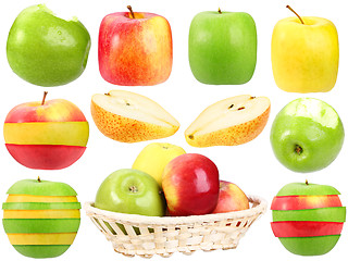 Image showing Abstract set of fresh strange fruits