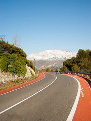 Image showing Bent road