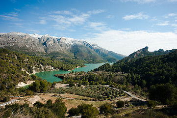 Image showing Guadalest valley winter scene