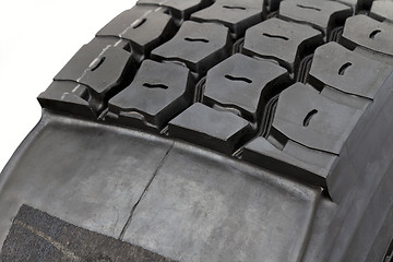 Image showing modified tire from a lorry