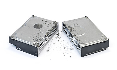 Image showing halved hard disk drive