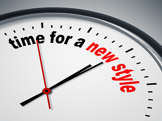 Image showing time for a new style