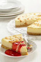 Image showing cheesecake slice