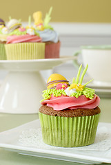 Image showing Easter cupcakes