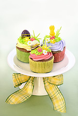 Image showing Easter cupcakes