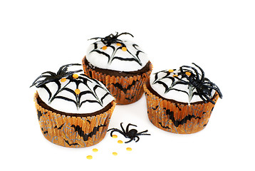 Image showing Halloween cupcakes