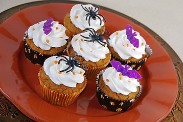 Image showing Halloween cupcakes