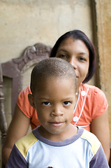 Image showing mother son Nicaragua Corn Island