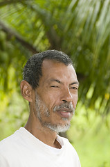 Image showing native Nicaraguan man portrait Corn Island Nicaragua