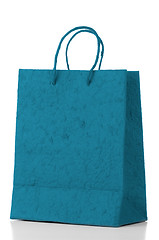 Image showing Blue  paper bag