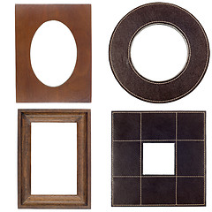 Image showing Four antique picture frames