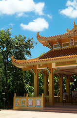 Image showing Detail of Chinese temple