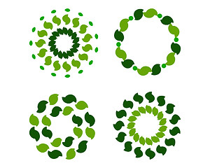 Image showing Green wreaths