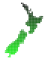 Image showing Map of New Zealand