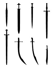 Image showing Various swords