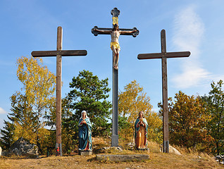 Image showing Calvary in Moosbach, Bavaria, Germany