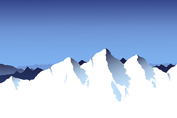 Image showing Mountain Range Background
