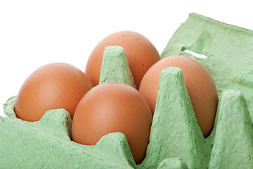 Image showing Eggs in carton