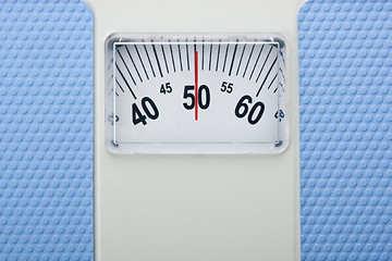 Image showing Traditional bathroom scales 