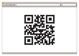 Image showing Internet browser qr code
