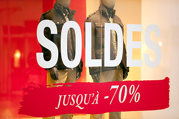 Image showing Seasonal sale