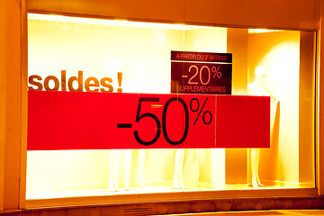 Image showing Seasonal sale