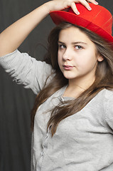 Image showing Girl with hat