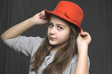 Image showing Girl with hat