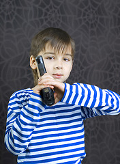 Image showing Boy with a weapon