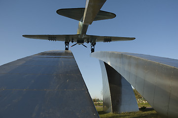 Image showing Russia. Dubna city. Attack plane IL-2