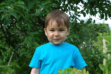 Image showing The smiling boy. The happy childhood