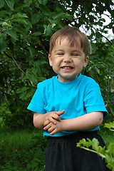 Image showing The smiling boy. The happy childhood