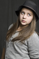 Image showing Girl with hat