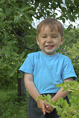 Image showing The smiling boy. The happy childhood