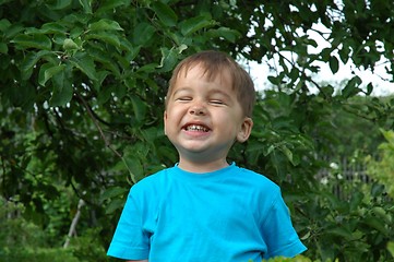 Image showing The smiling boy. The happy childhood