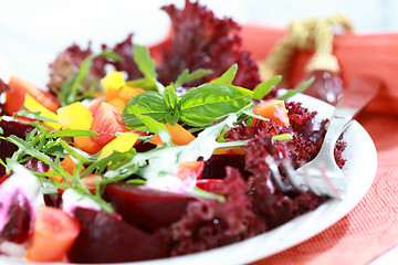 Image showing Mixed beetroot salad